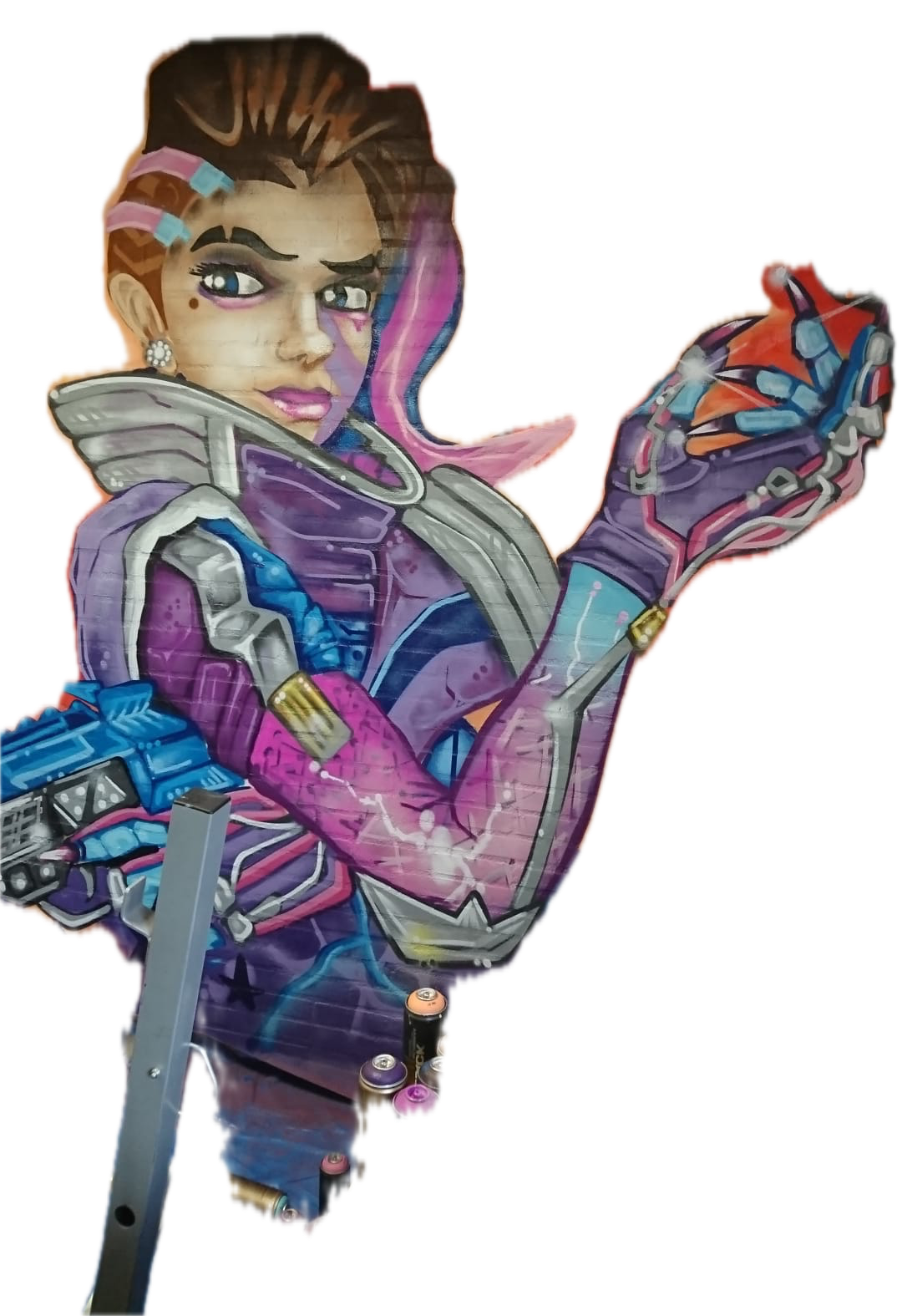 Een Foto graffiti op een auto